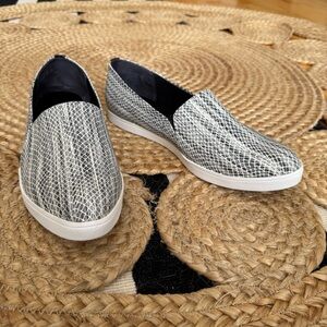 Dr. Scholl's Black and White Snake Print Flats